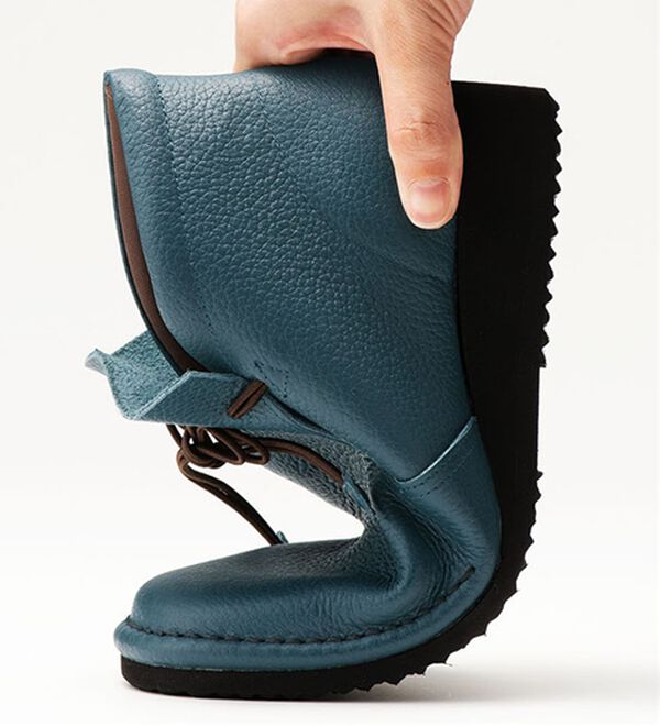 ルフラン（ルフラン）の「やわらかレザーのハイカットリボンシューズ（ブーツ）」｜詳細画像