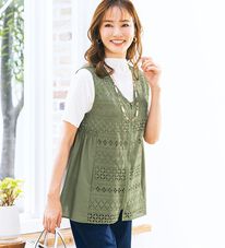 ルフラン（ルフラン）の「全方位美人！褒められペプラムベスト（ベスト）」