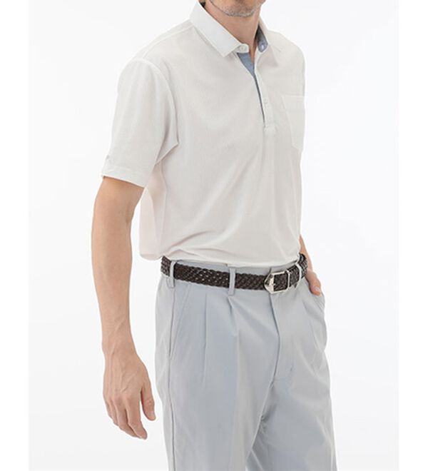 「＜パトリチオ　フランチェスカ＞ラクしてきちんと涼感サッカーポロシャツ（メンズポロシャツ）」｜詳細画像