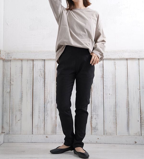 A HAPPY MARILYN（アハッピーマリリン）の「【Ｍ～８Ｌ】楽ちん暖かスキニーパンツ（スリム・スキニーパンツ）」｜詳細画像