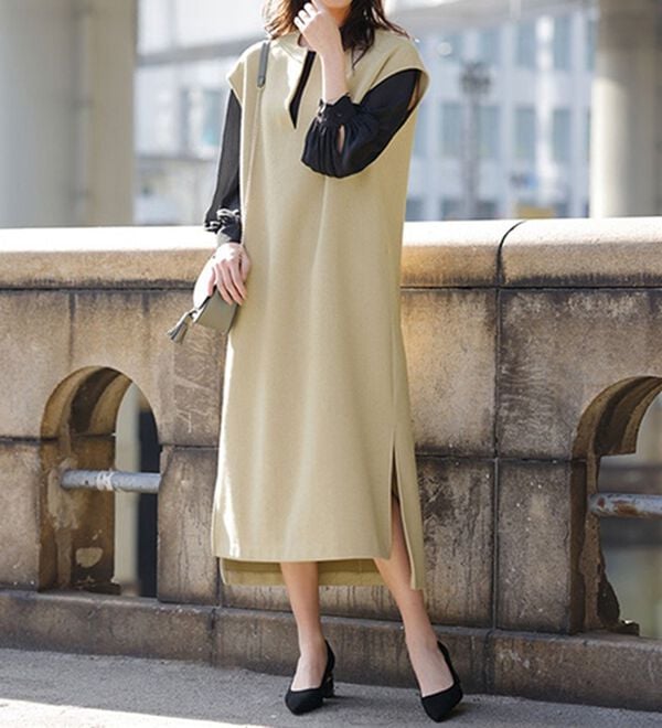 【SLOBE IENA】Uネックジャンパースカート　発売時期2025年02月 セール】Uネックジャンパースカート（ワンピース）｜SLOBE IENA