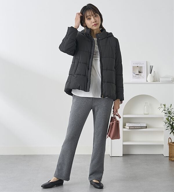 BELLUNA（ベルーナ）の「まるではく毛布！静電防止付裏ファーイージーパンツ（フルレングスパンツ）」｜詳細画像