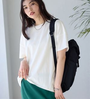 BELLUNA（ベルーナ）の「シュッと体型カバー！コクーンTシャツ（カットソー）」｜オフ白