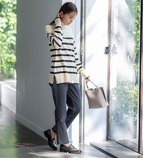 BELLUNA（ベルーナ）の「【新色追加】もちもち素材ハイネックニットプルオーバー（ニット・セーター）」｜詳細画像