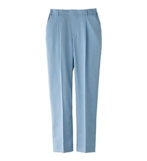 BELLUNA（ベルーナ）の「【選べる2丈】メランジストレッチ素材テーパードパンツ（テーパードパンツ）」｜サックス