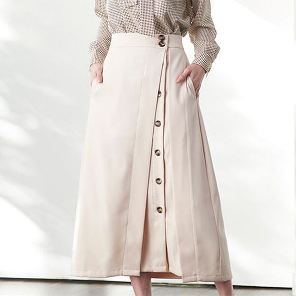 ドルチェ＆ガッバーナ レモン柄 ビジューボタン装飾 サイドスリットスカート ドルチェ＆ガッバーナ レモン柄 ビジューボタン装飾 サイド