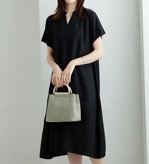 BELLUNA（ベルーナ）の「レーヨン素材スキッパーデザインワンピース（その他ワンピース）」｜詳細画像