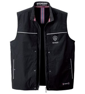 「＜ダンロップ・リファインド＞手ぶらでお出かけ便利ベスト（メンズベスト）」｜ブラック