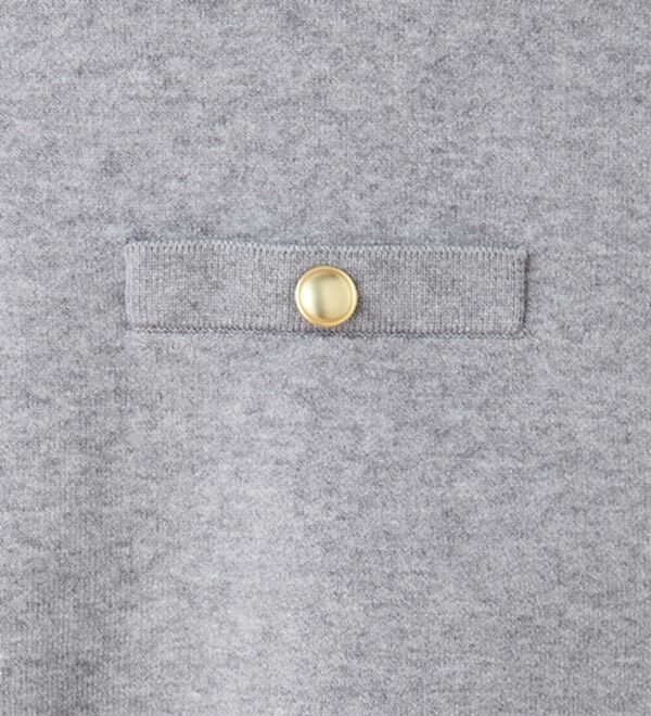 RANAN（ラナン）の「【4つの機能付き】洗える！ゴールド調ボタンニットカーディガン（ニットカーディガン）」｜詳細画像