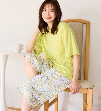 LAVIENNE（ラヴィエンヌ）の「ゆる涼カットソールームウェア（パジャマ・ルームウェア）」