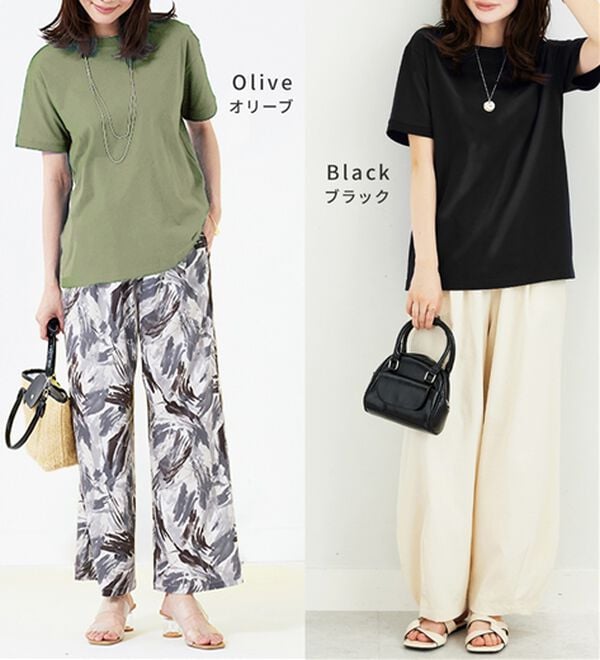 BELLUNA（ベルーナ）の「ヒンヤリ！綿１００％大人顔サマ見えＴシャツ（Tシャツ）」｜詳細画像