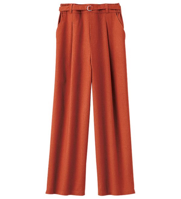 BELLUNA（ベルーナ）の「レーヨン麻入りゆったりテーパードパンツ（テーパードパンツ）」｜詳細画像