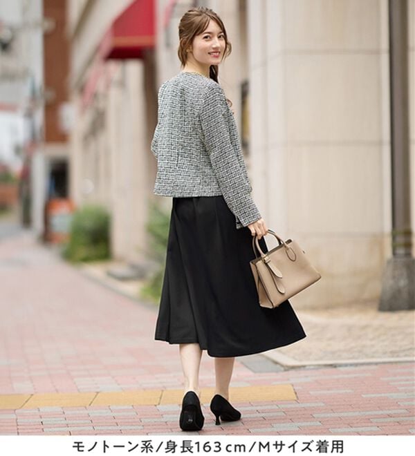 alotta（アロッタ）の「【３点セット】入学式卒業式に！ママに嬉しい洗えるワンピセレモニースーツ＜７号～２３号＞（ワンピースセットスーツ）」｜詳細画像