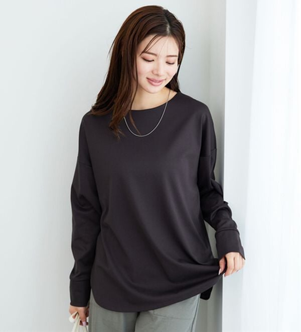 BELLUNA（ベルーナ）の「もちっとなめらか！大人顔サマ見えプルオーバー（カットソー）」｜詳細画像