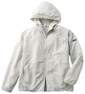 「＜ピロウディ＞ネックピロー付パーカー（メンズパーカー）」｜ライトグレー