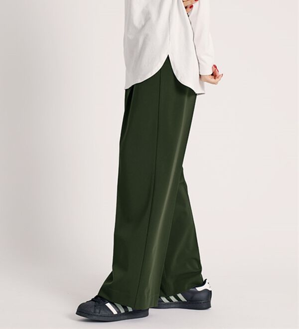 BELLUNA（ベルーナ）の「サマ見え！美脚タック使いワイドパンツ（ワイドパンツ・ガウチョ）」｜詳細画像