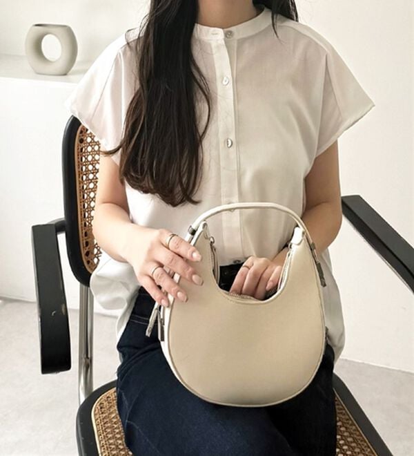 GeeRA（ジーラ）の「綿タッチフレンチスリーブブラウス（ブラウス）」｜詳細画像