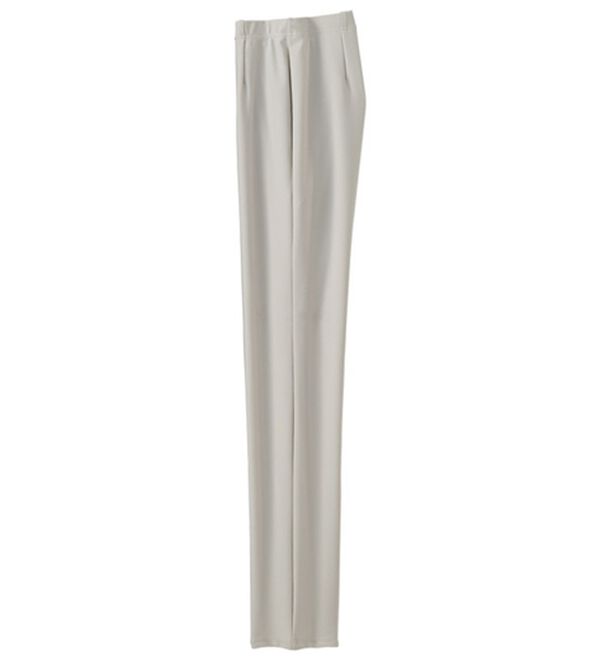 BELLUNA（ベルーナ）の「日本製抗菌防臭ハイテンションストレートパンツ（フルレングスパンツ）」｜ライトグレー