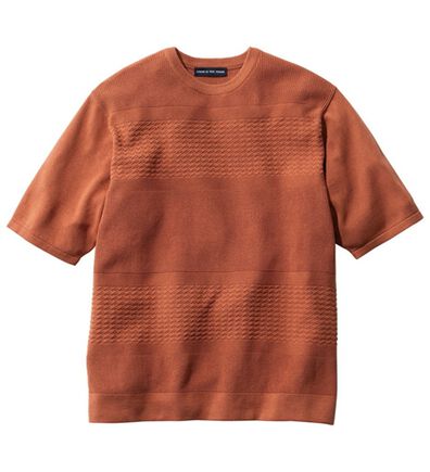 「＜コムルヴァン・オム＞涼感バンブーニットＴシャツ（メンズＴシャツ）」