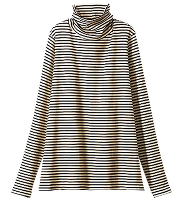 BELLUNA（ベルーナ）の「うっとりなめらか素材ハイネックプルオーバー（カットソー）」｜詳細画像