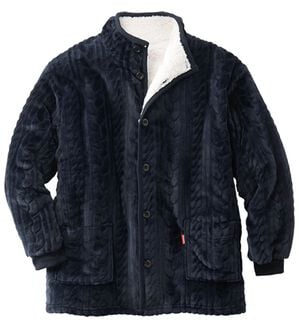 「＜ホカロン＞吸湿発熱わた使用！着るホカロンジャケット（メンズジャケット）」｜ネイビー