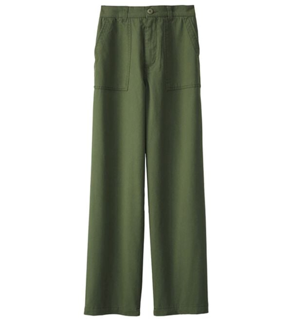 BELLUNA（ベルーナ）の「大人のきれいめベイカーチノパンツ（フルレングスパンツ）」｜カーキ