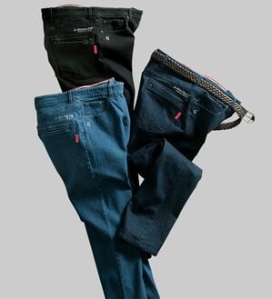 「ダンロップ・リファインド&times;コムルヴァン・オム　蓄熱保温プレミアムジーンズ（メンズデニムパンツ）」｜3本組