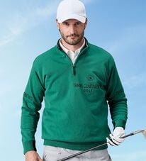 「＜トランスコンチネンツゴルフ＞軽量・防風アクティブセーター（メンズニット・セーター）」