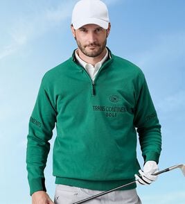 「＜トランスコンチネンツゴルフ＞軽量・防風アクティブセーター（メンズニット・セーター）」