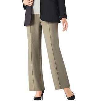 BELLUNA（ベルーナ）の「日本製おでかけはっ水ストレッチフレアパンツ（ワイドパンツ・ガウチョ）」｜ベージュ