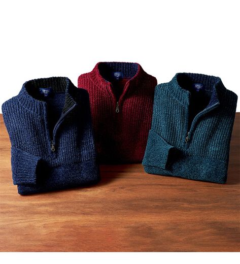 アーノルドパーマー メンズ ニット、カットソー など5点 まとめ売り アーノルド パーマー＞モールニットハーフジップトレーナー - ベルーナ