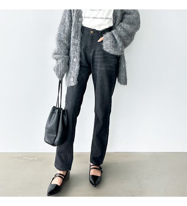 GeeRA（ジーラ）の「美脚シルエットテーパードデニムパンツ（テーパードパンツ）」｜詳細画像