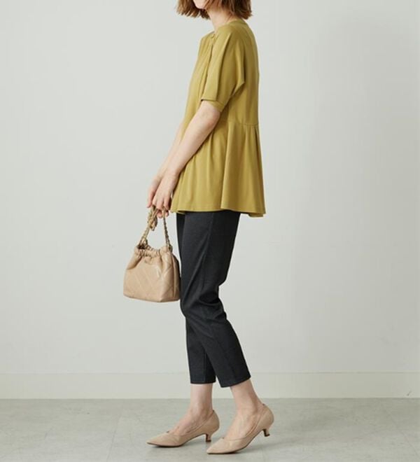 BELLUNA（ベルーナ）の「【接触冷感】ヒンヤリ速乾！かのこ素材レギンスパンツ（スパッツ・レギンス）」｜詳細画像