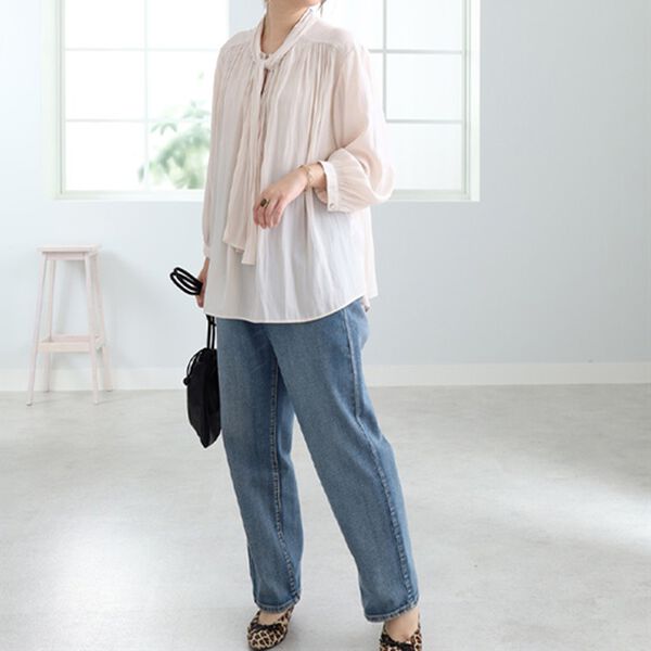 BELLUNA（ベルーナ）の「ボウタイデザインブラウス（ブラウス）」｜詳細画像