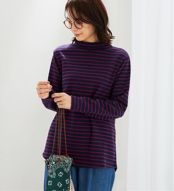 BELLUNA（ベルーナ）の「ふわふわ裏ファーハイネックプルオーバー（カットソー）」｜詳細画像