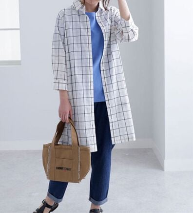 BELLUNA（ベルーナ）の「＜ｓｏｒａｆｕｋｕ＞柔らか綿100％シャツワンピース（シャツワンピース）」