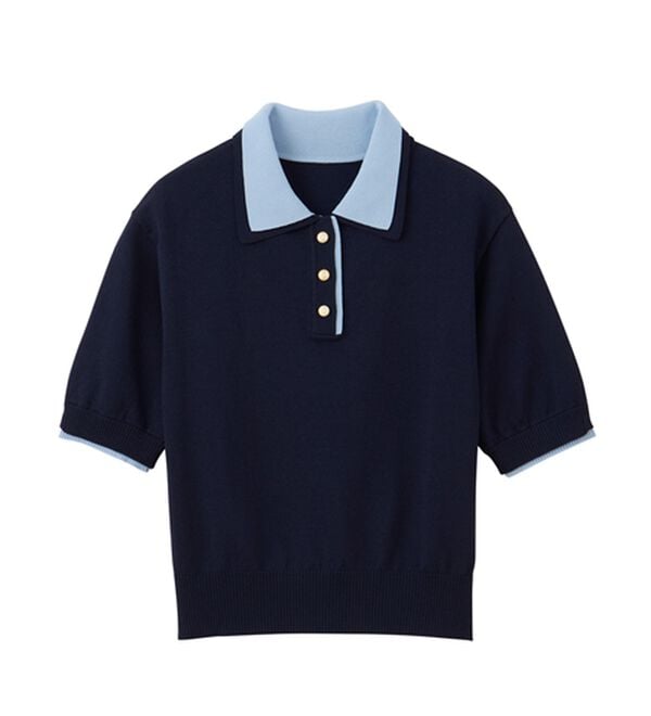RANAN（ラナン）の「ダブルカラーポロニット（ニット・セーター）」｜詳細画像