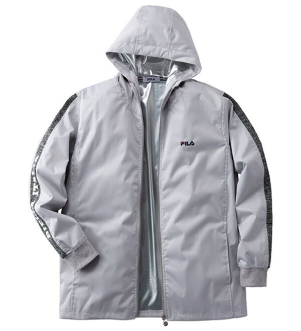 「＜フィラ＞カプサイシン加工サウナジャケット（メンズジャケット）」｜グレー