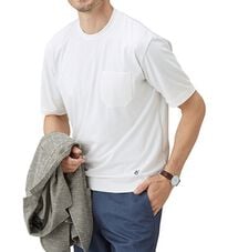 「【２色組】コムルヴァン・オム　脱いでもキマる　ジャケットインＴシャツ（メンズＴシャツ）」