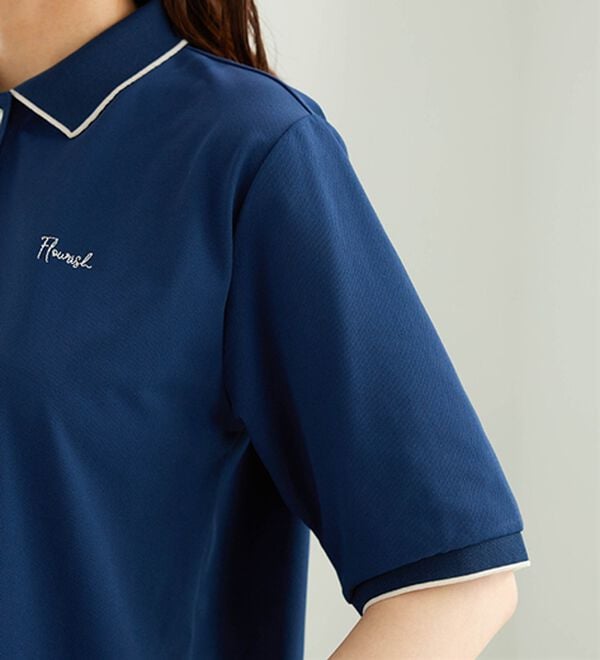 BELLUNA（ベルーナ）の「多機能付配色刺しゅうポロシャツ（カットソー）」｜詳細画像