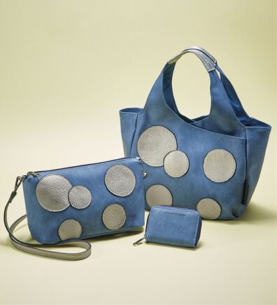 ルフラン（ルフラン）の「【３点セット】＜アンチフォルムデザイン＞ドットモチーフバッグ（トートバッグ）」