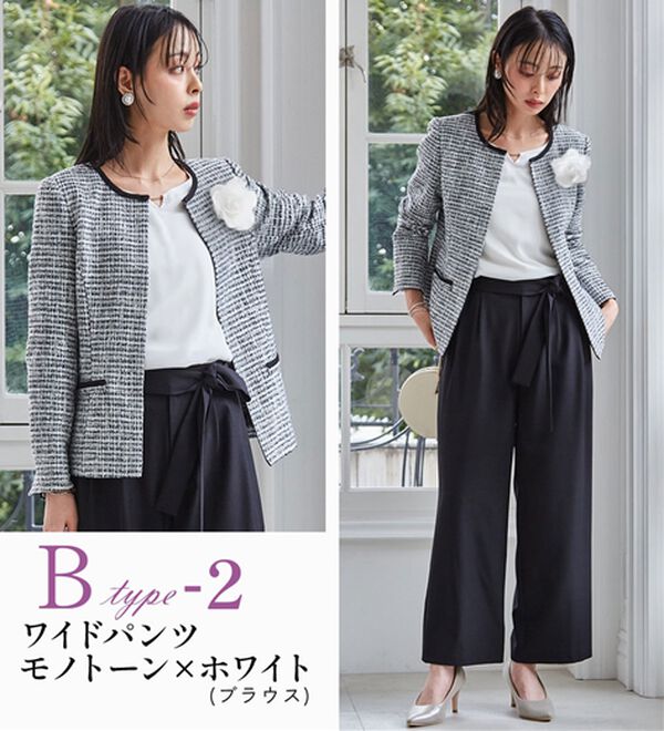 RANAN（ラナン）の「【４点セット】洗える！選べるボトムスーツセット（パンツスーツ）」｜詳細画像