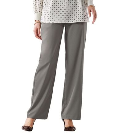 BELLUNA（ベルーナ）の「花粉が付きにくい！静電防止ドレープパンツ（フルレングスパンツ）」