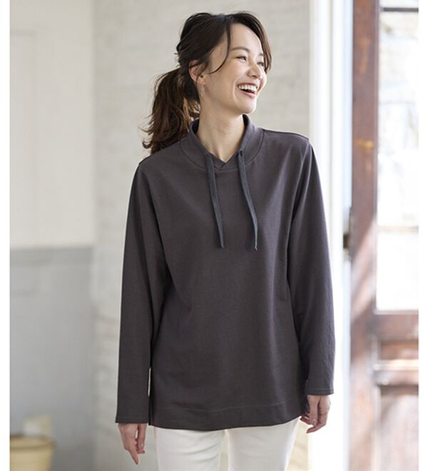 BELLUNA（ベルーナ）の「【２枚セット】大人カジュアルプルオーバー（カットソー）」｜詳細画像