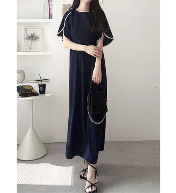 GeeRA（ジーラ）の「スリット入りフレアースリーブワンピース（その他ワンピース）」｜詳細画像