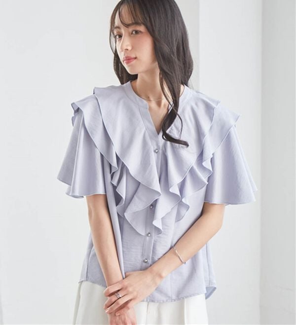 RANAN（ラナン）の「ラッフルフリルブラウス（ブラウス）」｜詳細画像