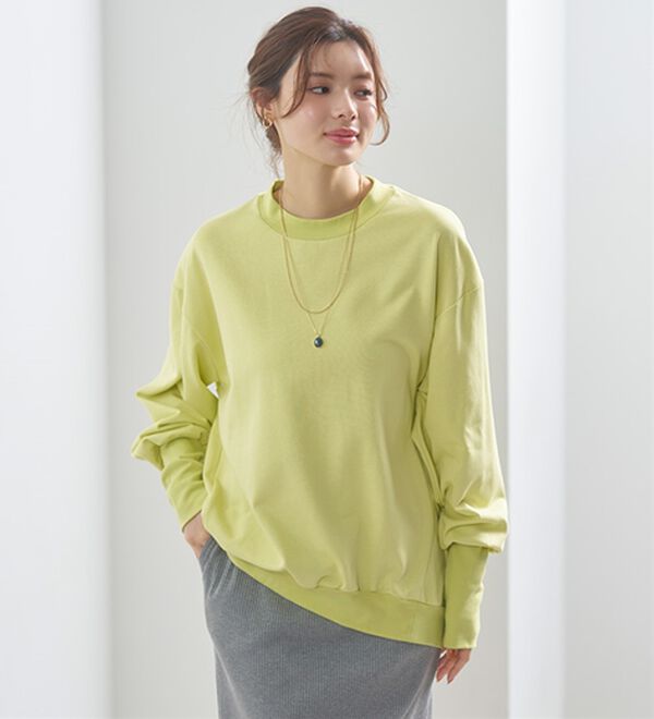 BELLUNA（ベルーナ）の「長めのリブが差をつける！全隠しトレーナー（カットソー）」｜詳細画像