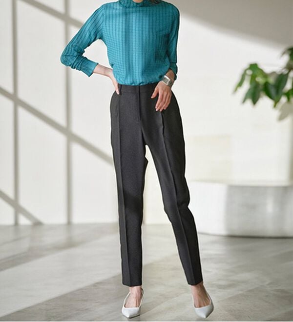 RANAN（ラナン）の「洗える！タックテーパードパンツ（テーパードパンツ）」｜詳細画像