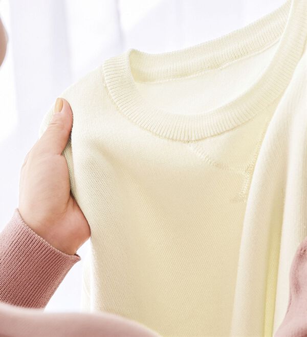 BELLUNA（ベルーナ）の「《ＨｕｇＲｅａｍコットン》やわ編ゆったりニットプルオーバー（ニット・セーター）」｜詳細画像