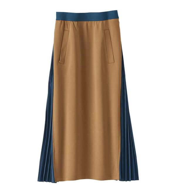 BELLUNA（ベルーナ）の「【Ｌａｇｒｉｌｕａ】配色プリーツデザインフレアースカート（ロングスカート）」｜詳細画像
